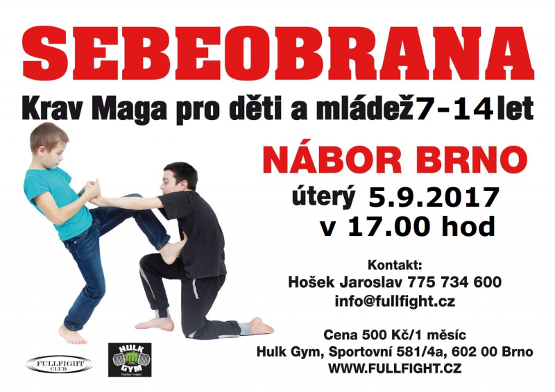 Nábor na sebeobranu dětí